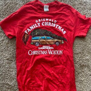 VINTAGE Grisworld Family Christmas T-SHIRT Size SMALL